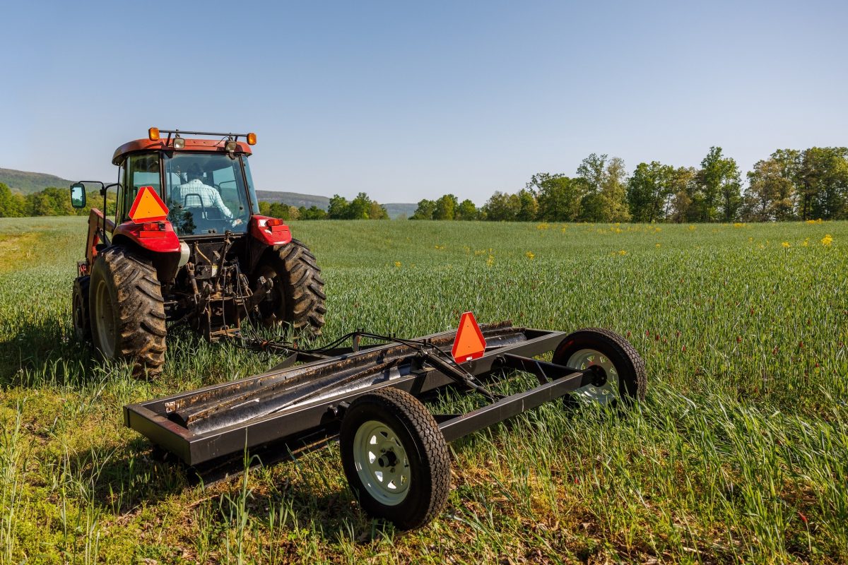 Crimper on Sequatchie Valley Farm