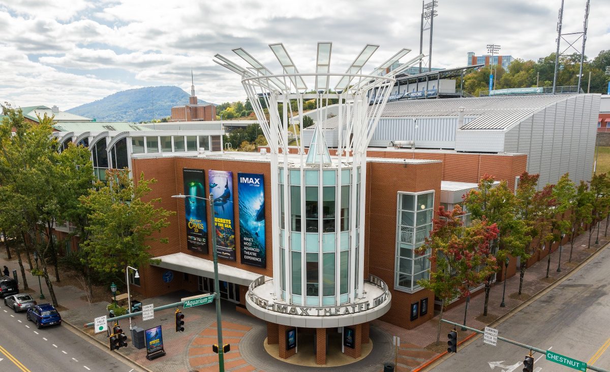 he exterior of the Tennessee Aquarium IMAX 3D Theater